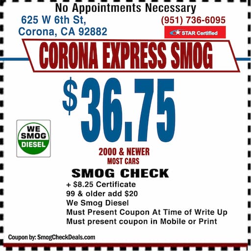 Smog Check Coupon